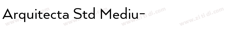 Arquitecta Std Mediu字体转换